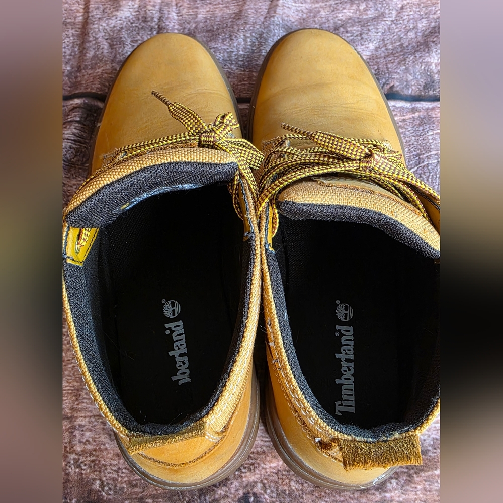 Timberland Men's Groveton Leather Fabric Chukka Boot Wheat Nubuck Size 7.5 - Picture 7 of 11